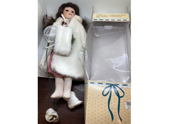Kates Porcelain Doll  W/ Box