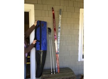 Jarvnen Turvesta Grip & Slide Cross Country Skis With Poles