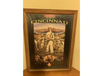 Framed Print 'The Pride Of Cincinnati - Red Stockings' - Very Interesting!