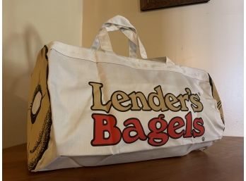 Vintage New 1980's Lenders'  Bagels Duffle Bag