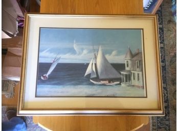 Framed Edward Hopper Print - 'Lee Shore'
