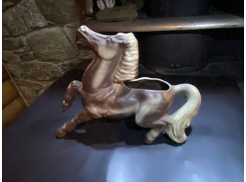 Ceramic Planter - USA Markings - Horse