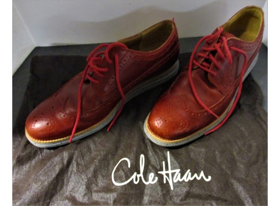 Men's Red Leather Oxfords - Size 11