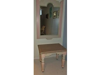 Table And Wall Mirror