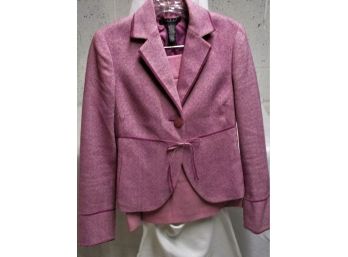 Vintage Pink Wool Suit