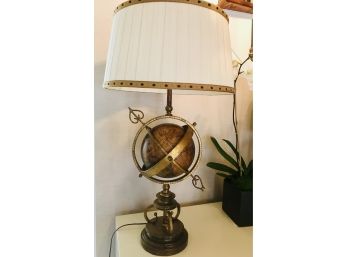 Custom Made Armillary Sphere Globe Lamp By Joseph Richter New York Retail $910