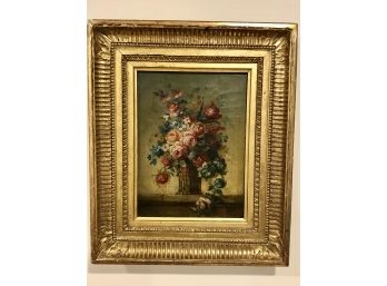 Stunning Oil Floral Oil Painting With Custom Frame