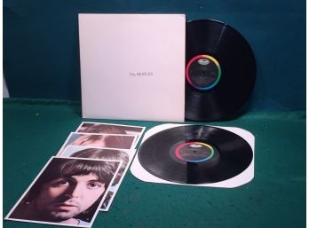 The Beatles. The White Album On Capitol Records. Double Vinyl Is Near Mint. Gatefold Jacket Is Very Good Plus.