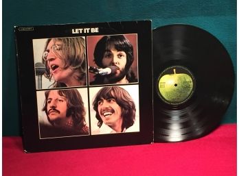 The Beatles. Let It Be. German Import Vinyl LP Record Album On Apple Records. Vinyl Is Very Good.