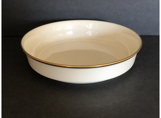 Lenox ETERNAL Pattern Soup Coupe Bowl In Ivory With Gold Trim In Mint Condition