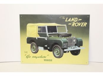 Vintage British Land Rover Tin Sign