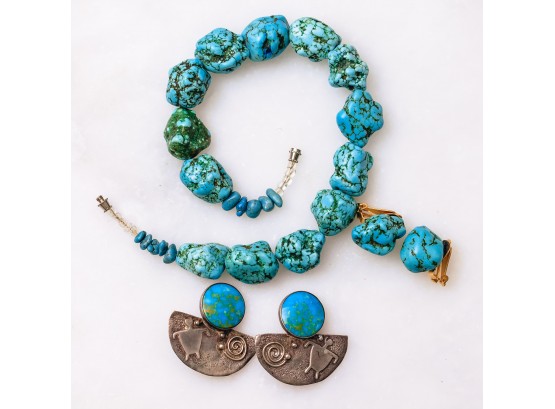 Grouping Of Southwestern Turquoise Jewelry