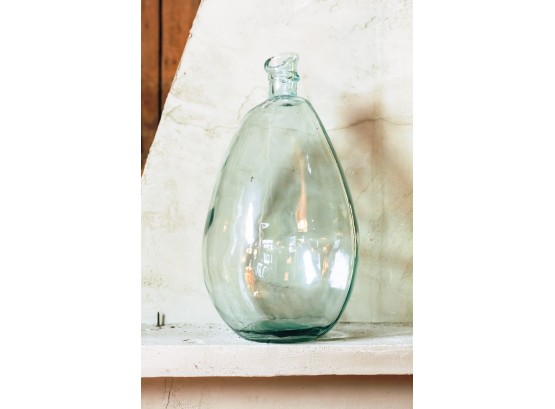 Pair Of Decorative Modern Glass Bottles