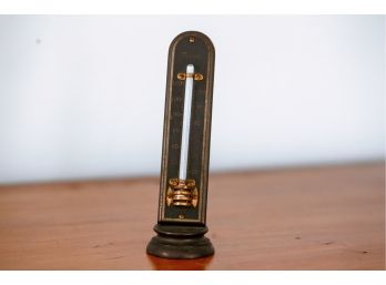 Antique Tycos Bronze Desk Thermometer