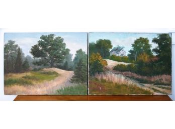 G. Haraden (20th/21st C) Pair Of Landscapes / Diptych
