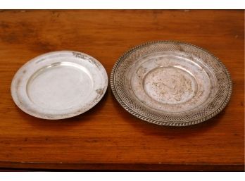 (2) Sterling Silver Plates