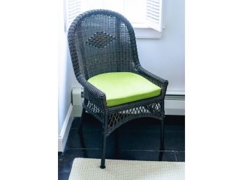 Pair Of Faux Wicker Side Chairs
