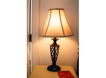 Pair Of Wrought Iron Table Lamps