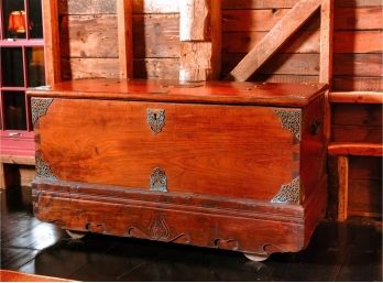(18th C) Dutch East India Company Brass Bound Chest