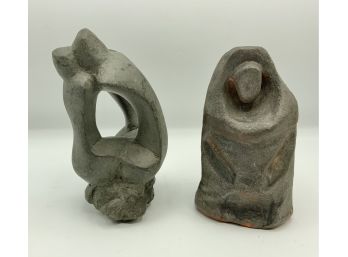 2 Stone Statues