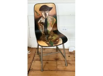 Awesome  Chair ~ Carved & Hand Painted ~
