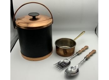 Great Copper Lot Including Copper Guild Ice Bucket