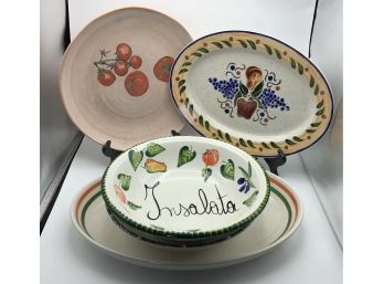 Nice Platters And Spaghetti Bowls