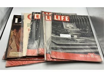 Colliers, Look & Life Magazines  From 1930-1960's Most In Sleeves