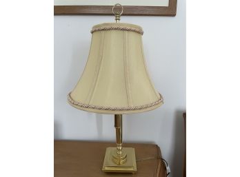 Reed Barton Solid Brass Lamp (working Condition) H 22'