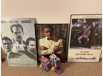 3 Posters Plus James Bond Movies