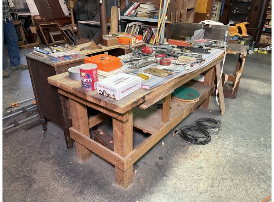 A Work Table, Miter Saw, Large Clamps, And More Basement Bonanza!