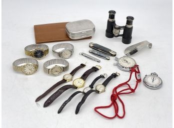 Vintage Men's Watches And Penknives