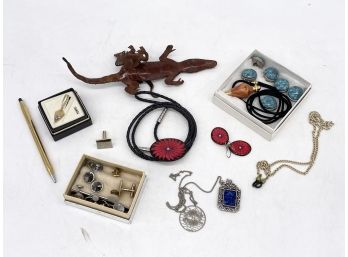 Assorted Men's Costume Jewelry And More