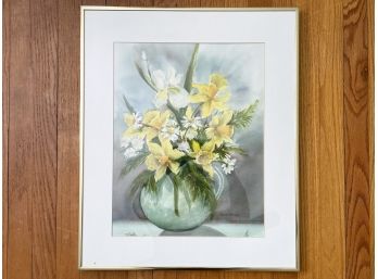 A Framed Watercolor By Elaine Johnson