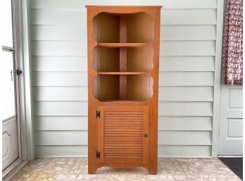 A Vintage Maple Corner Cabinet