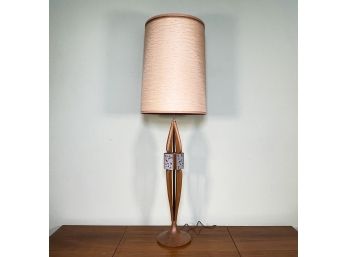 A Fabulous Mid Century Modern Teak And Formica Lamp