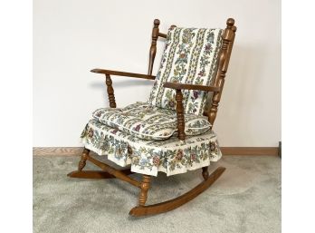 A Vintage Maple Rocking Chair