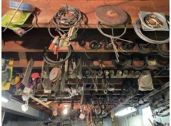 Wood Clamps, Gears, Pulleys, And Entire Rafter Contents Basement Bonanza!