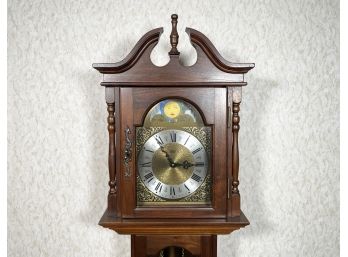 A Vintage Emperor Grandfather Clock In Mahogany Case