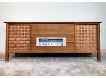 A Vintage Kenwood Console Hi-Fi In Mahogany Case