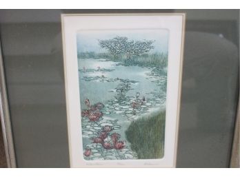Limited Edition Dolores Trenner 'Water Lilies' 29/250 Lithograph