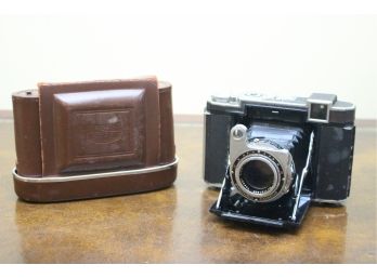 Antique Zeiss Ikon Camera And Leather Case