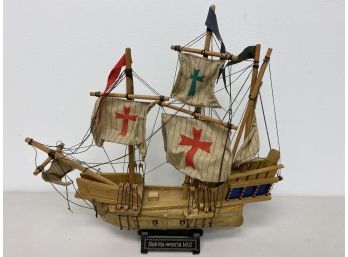 Santa Maria 1492 Decorative Wooden Ship