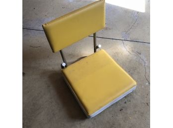 Vintage KR Industries Yellow Folding Stadium Chair