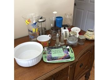 Mixed Kitchen Lot: Vintage And Modern Pieces