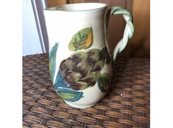 Italian Made Tuscan Pottery Pitcher