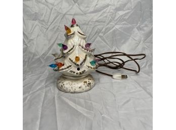 Vintage Miniature Ceramic Christmas Tree