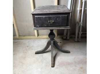 Side Table With Drawer For Restoration
