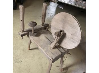 Primitive Antique Spinning Wheel