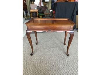 Drexel Heritage Mahogany Tea Table With Pullout Slides
